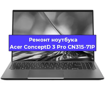 Ремонт ноутбуков Acer ConceptD 3 Pro CN315-71P в Воронеже